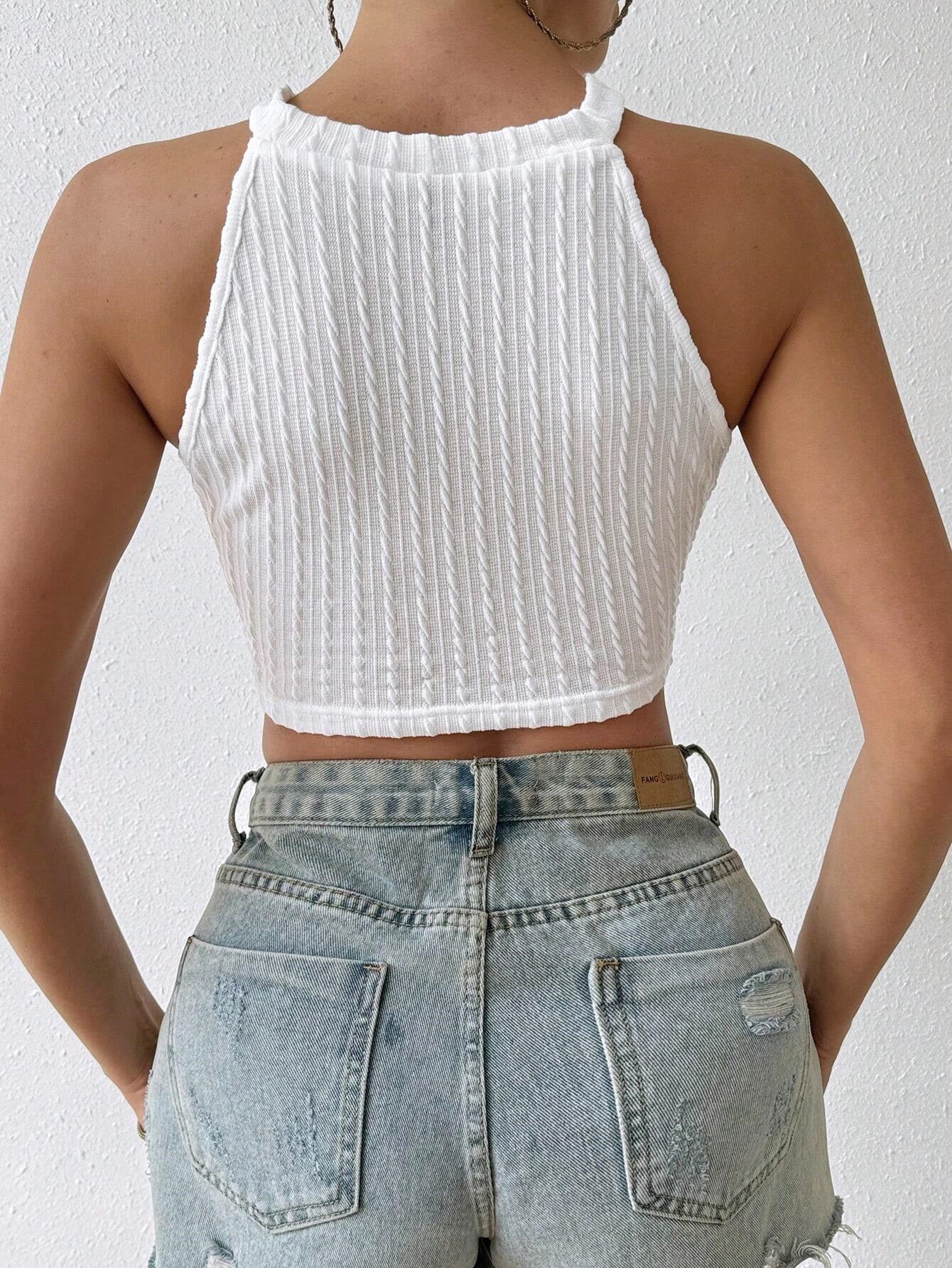 Tassel Vest Crop Top