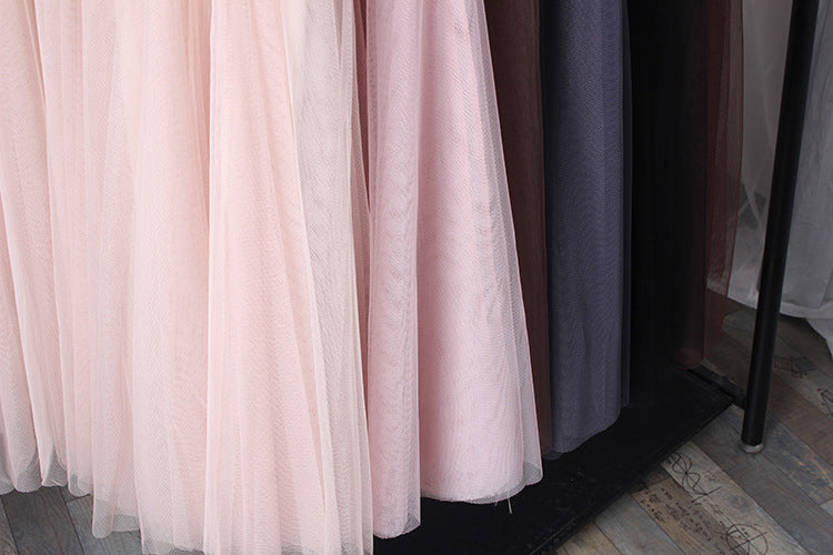 High Waist Grenadine Skirt