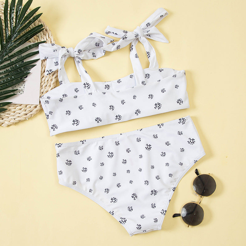 Floral High Waist Bikini Set