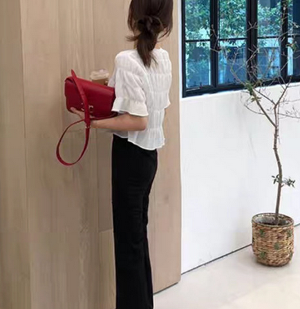 Folded Chiffon Top