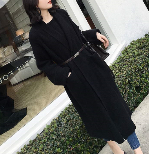 Solid Color Knit Cardigan
