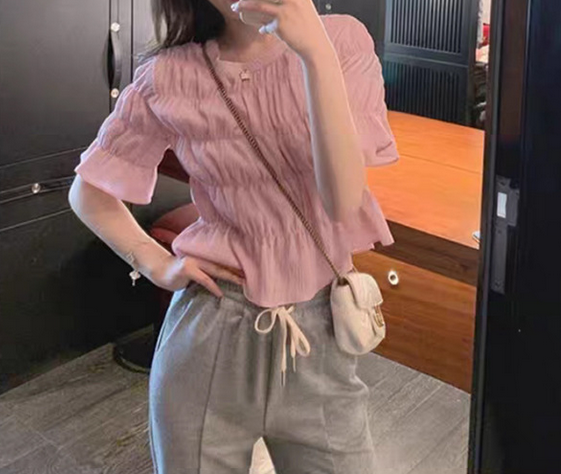 Folded Chiffon Top