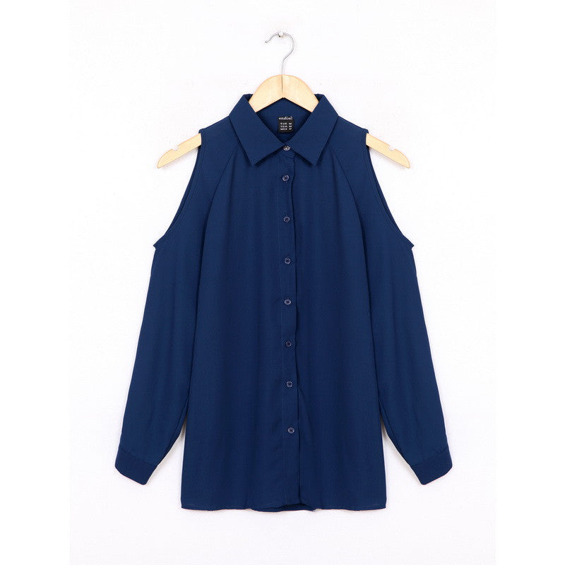 Off The Shoulder Chiffon Blouse