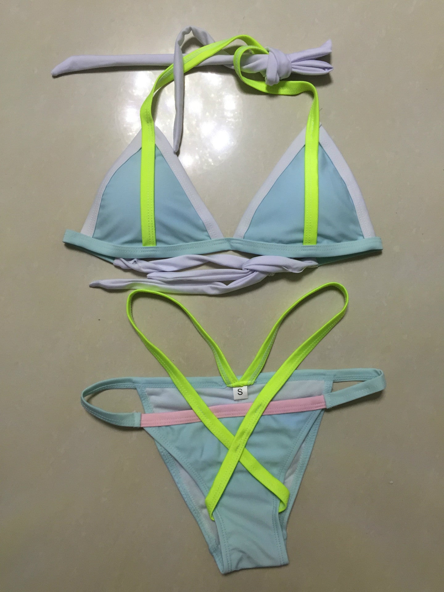 Strappy Colorful Bikini Set, bikini, VIVIMARKS