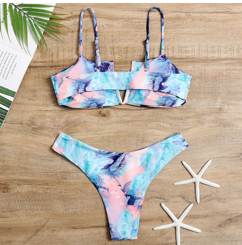 Tie-dyed Bikini Set