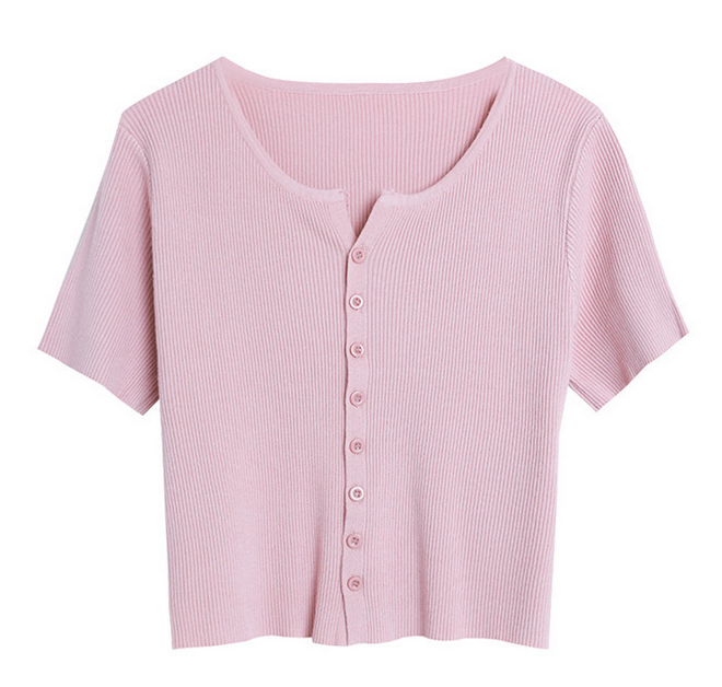 Knit Short Sleeve Top