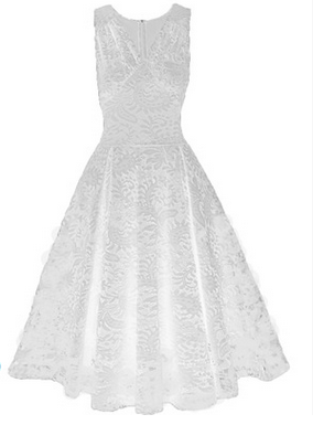 Sleeveless Lace Dress