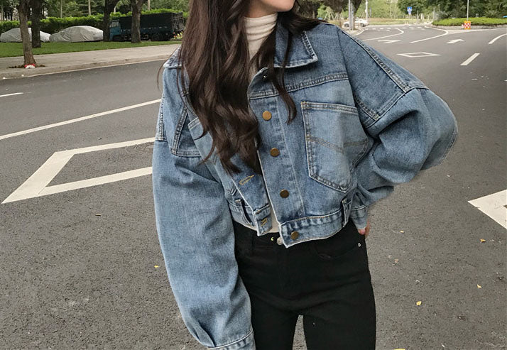 Back Buttons Denim Jacket
