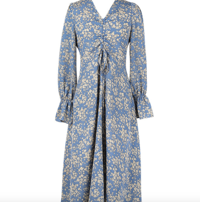Blue Floral Dress