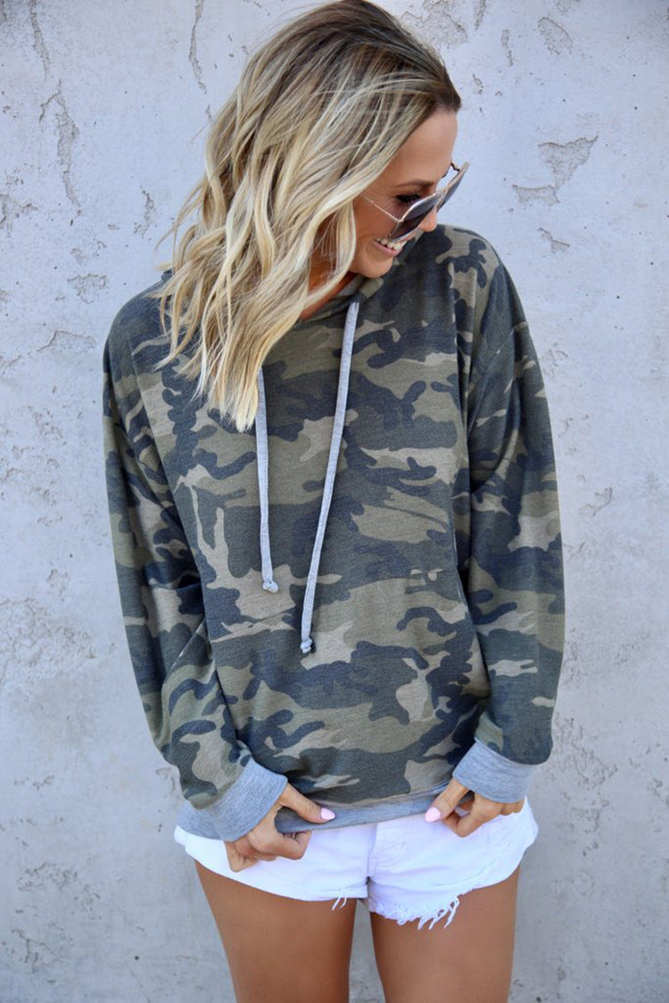 Camouflage Hooded Sweatshirt