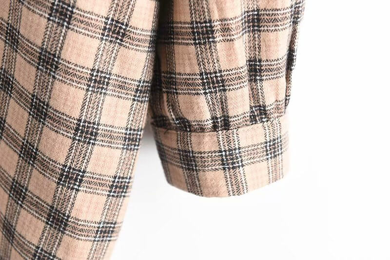 Checked Print Long Sleeve Shirt