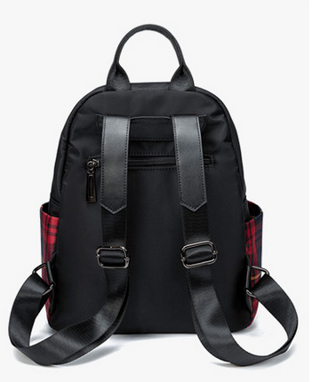 Checked Backpack