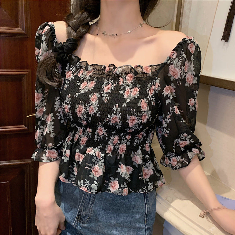 Floral Off The Shoulder Top