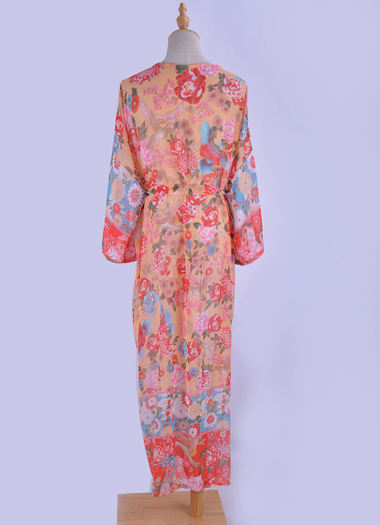 Floral Maxi Cover Up