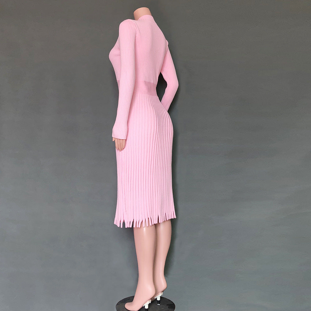 Folded Knit Dress