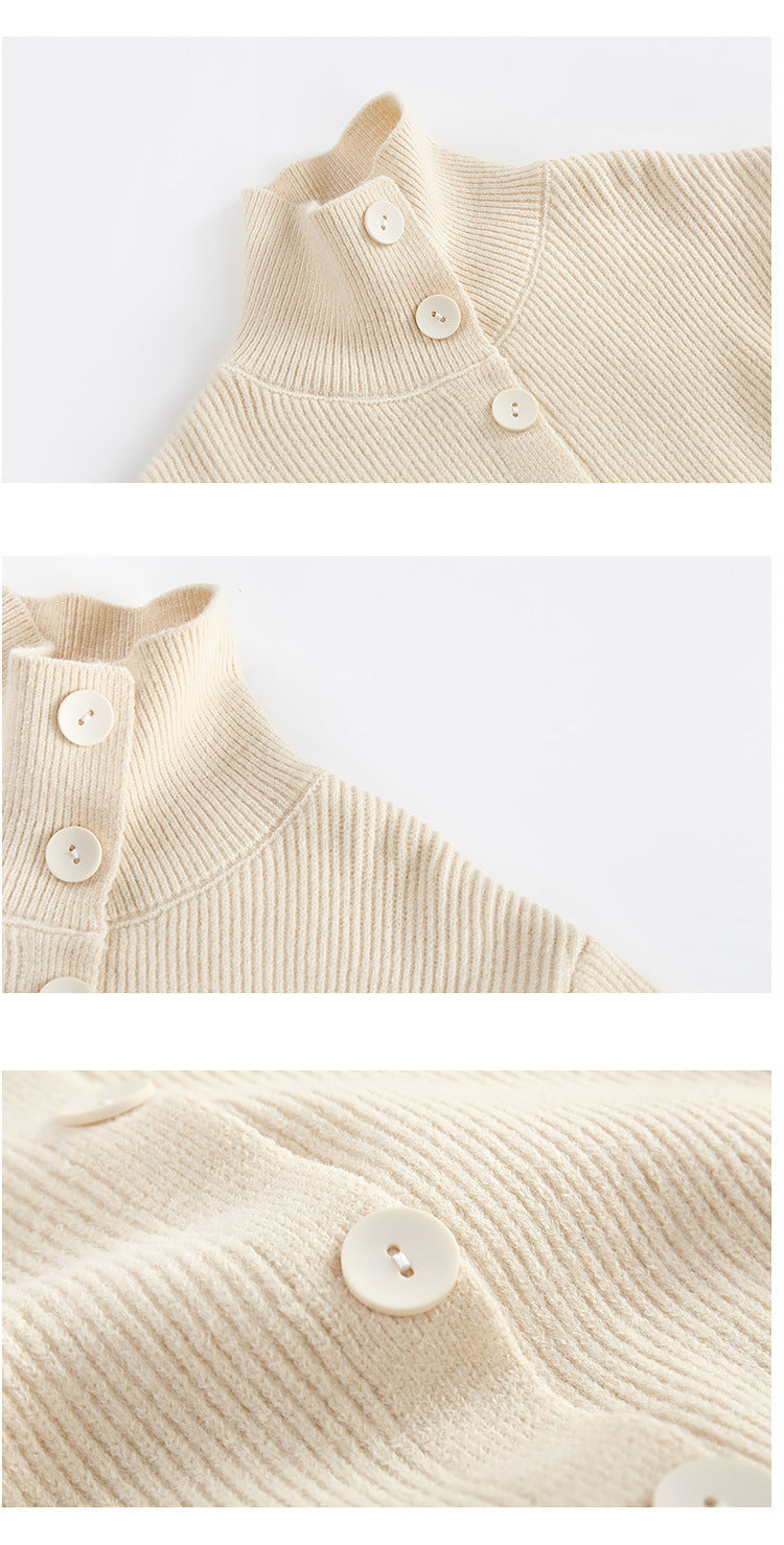 Front Buttons Sweater Cardigan