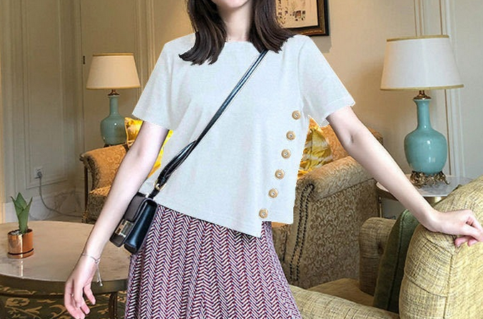 Casual Irregular T Shirt