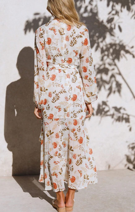 Floral Round Neck Dress