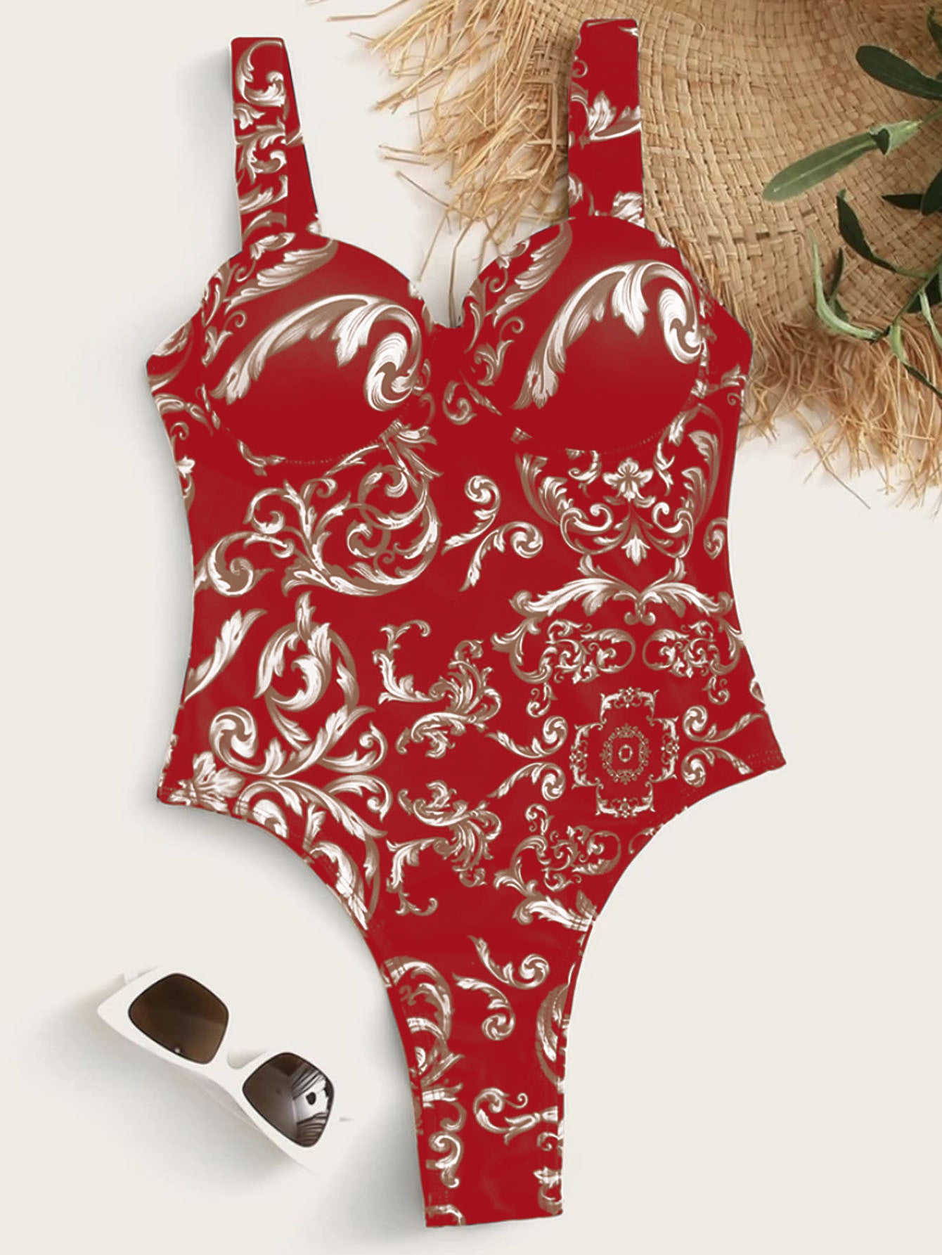 Floral One Piece Swimsuit