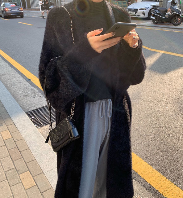 Plush Cardigan Coat