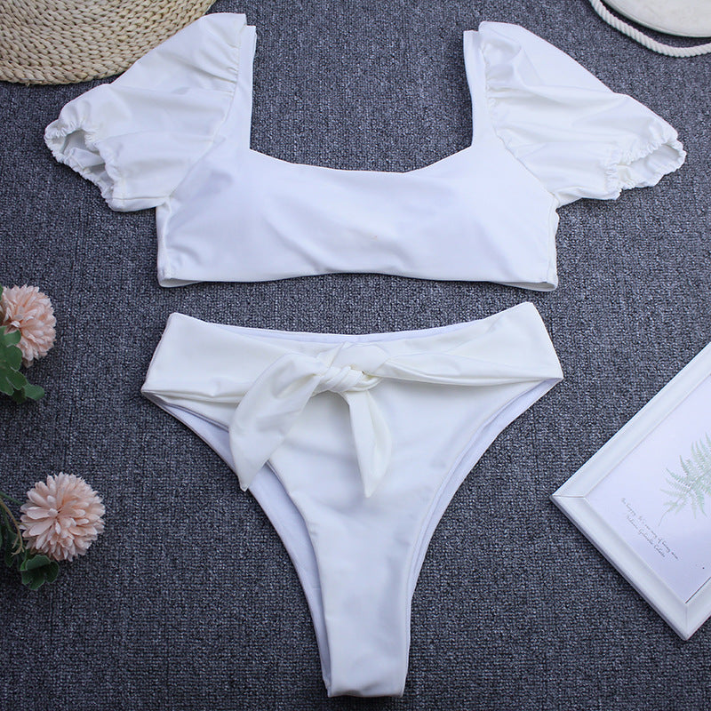 Puff Sleeve Bikini Set
