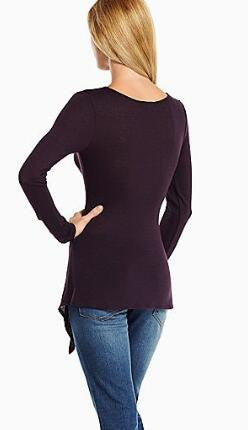 Long Sleeve Irregular Top, top, VIVIMARKS