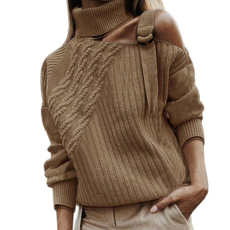 Shoulder Hollow Out Sweater