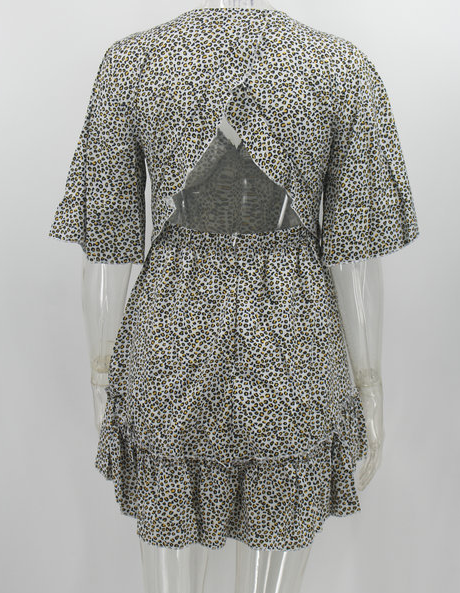 V Neck Chiffon Dress