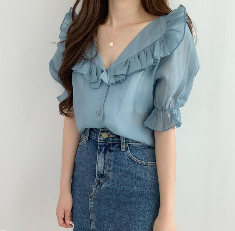 Ruffles Chiffon Top