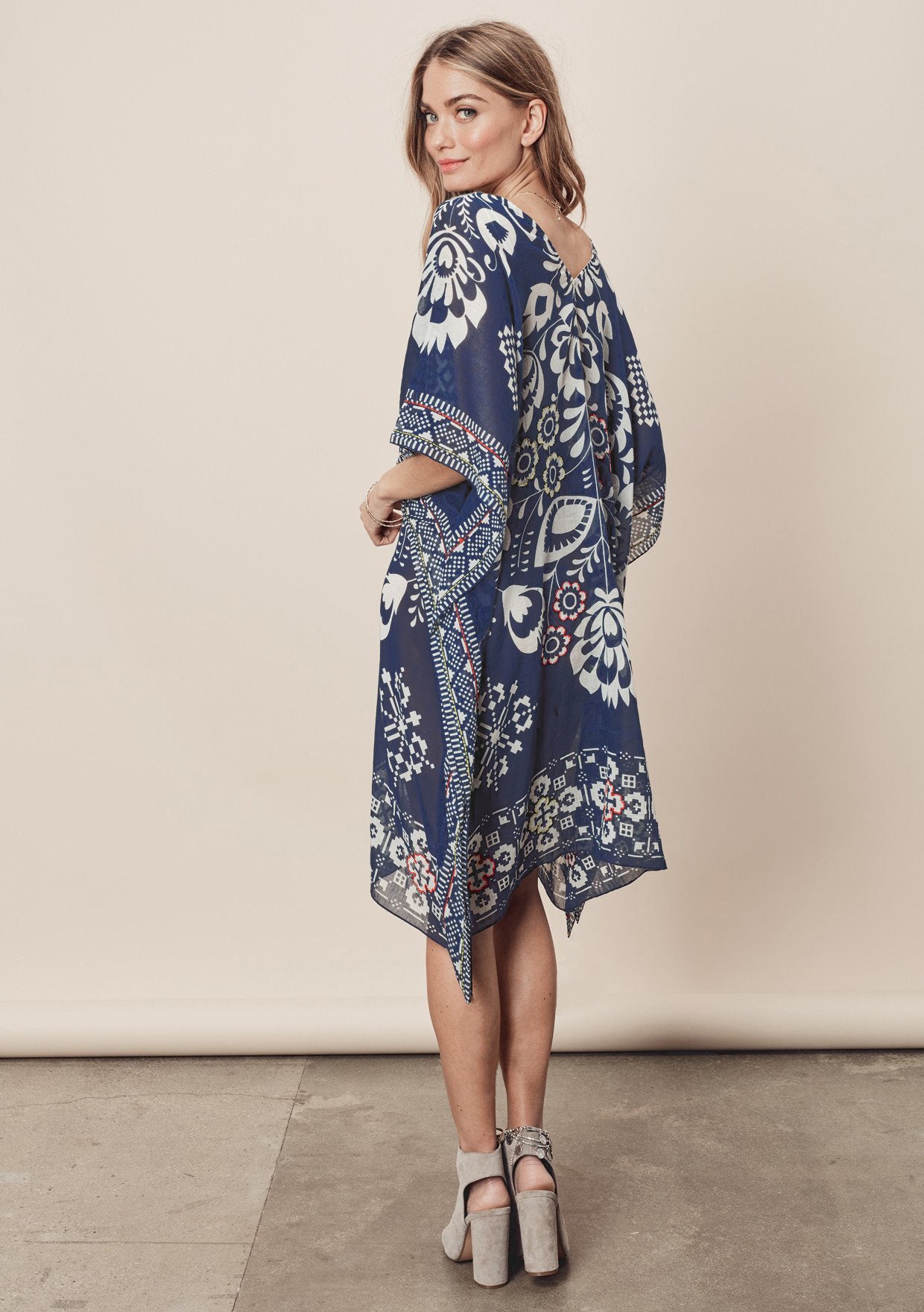 V Neck Chiffon Cover Up