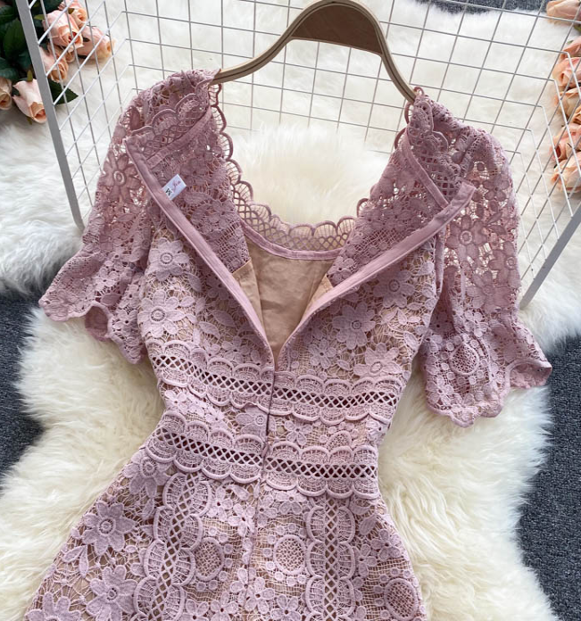 Lace Hollow Out Dress