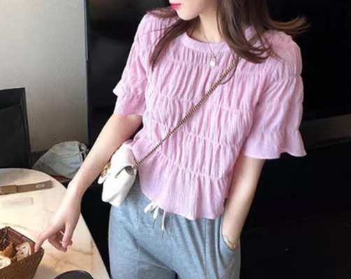 Folded Chiffon Top
