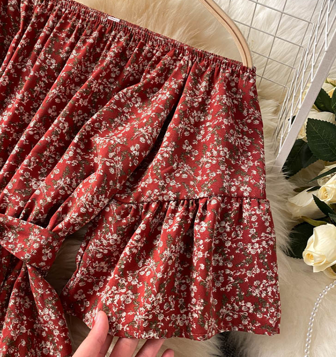 Floral Off The Shouder Romper