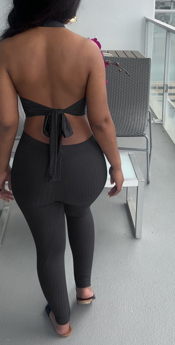 Halter Neck Top And Trousers