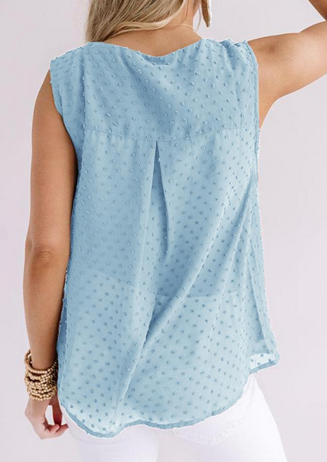 Ruffles V Neck Chiffon Top