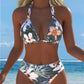 Boho Halter Neck Bikini Set