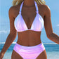 Boho Halter Neck Bikini Set