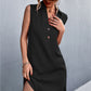 Front Buttons Sleeveless Dress