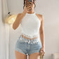 Tassel Vest Crop Top