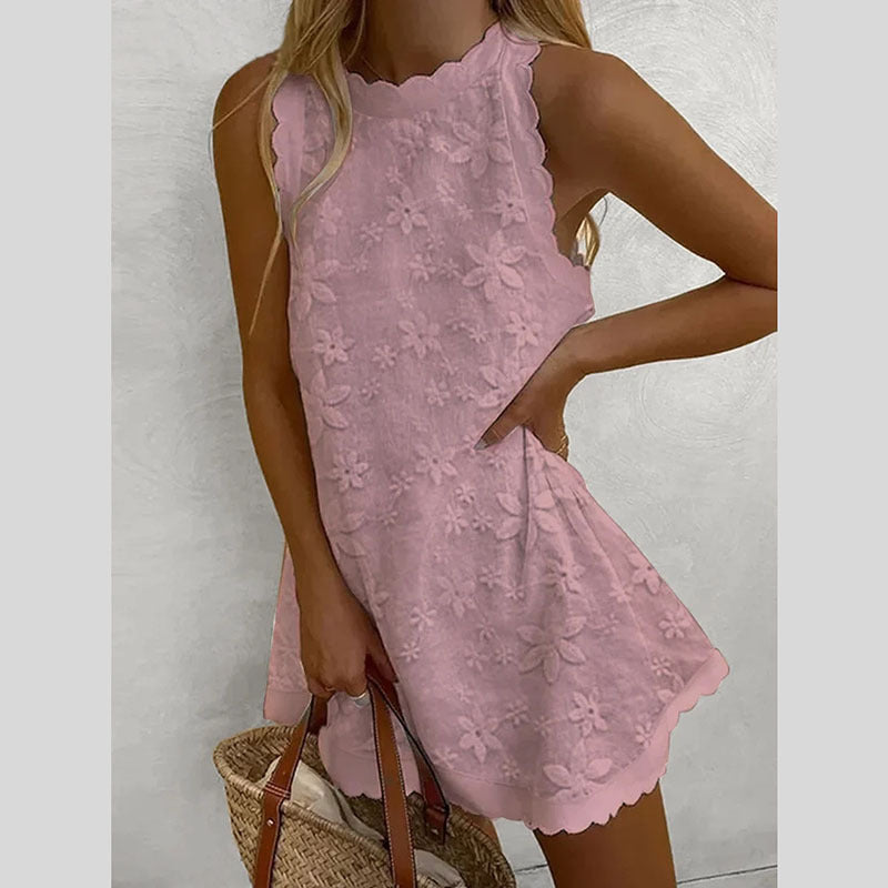 Floral Sleeveless Mini Dress