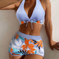 Leaves Pattern Bikini Set