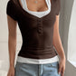 Buttons Down Short Sleeves