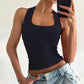 Solid Color Sleeveless Vest