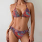 Halter Neck Boho Bikini Set