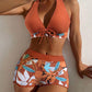 Leaves Pattern Bikini Set