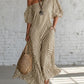 Stripe Off The Shoulder Maxi Dress
