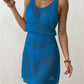 Hollow Out Stretch Waist Cinching Suspender Dress