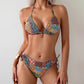 Halter Neck Boho Bikini Set