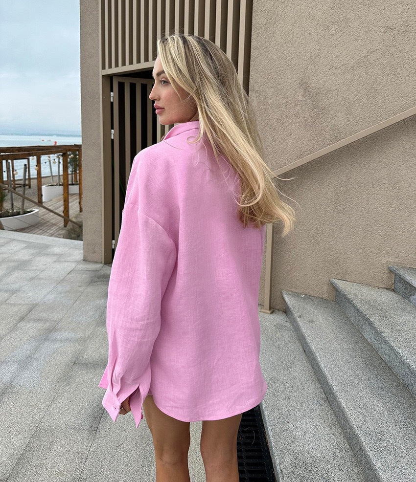 Solid Color Long Sleeve Shirt