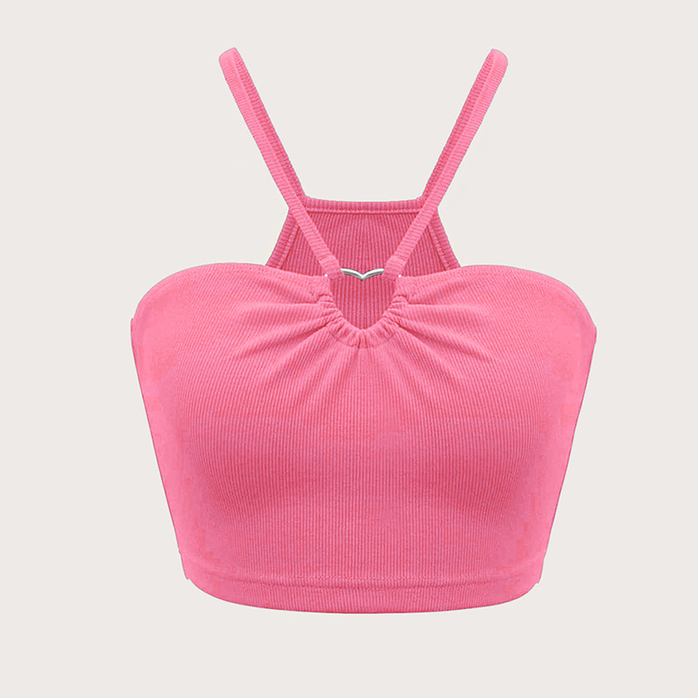 Heart-shaped Sleeveless Tank Top